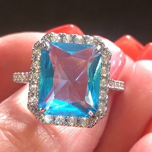 Sterling silver Blue Topaz Ring
